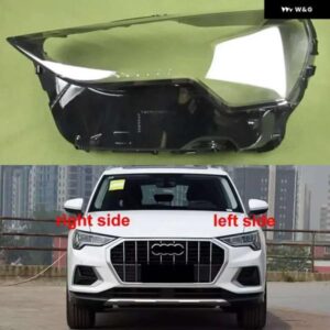 アウディ Q3 2019-21 ヘッドライト プラスチックカバー クリアランプシェードレンズ ヘッドランプシェルプレキシガラスランプシェード交換