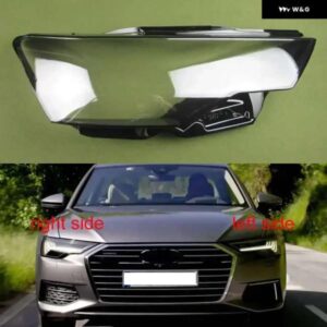 アウディ A6 A6L C8 2019-21 フロントヘッドランプクリアカバー ランプシェード ヘッドライト シェルレンズ プレキシガラス