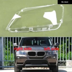 BMW X3 F25 2010-13 フロントランプシェードクリアシェル ヘッドライト ハウジングヘッドランプカバー レンズ プレキシガラス