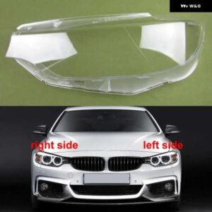 BMW 4シリーズ M4 F32 F33 F36 F82 2014-2017 ランプシェード ヘッドライト シェルクリアヘッドランプカバー レンズ プレキシガラス