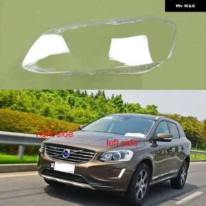 ボルボ XC60 2014-19 クリアランプシェードヘッドランプカバー ランプシェード ヘッドライト シェルレンズ プレキシガラス