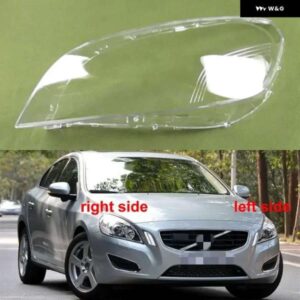 ボルボ S60 V60 2009-2013 クリアランプシェードヘッドランプカバー ヘッドライト シェルプレキシガラスのランプシェード交換