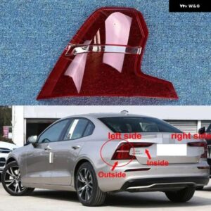 ボルボ S60 2020-2024 リアアウター テールライト シェルテールランプカバー ブレーキライトマスクのランプシェード交換