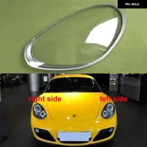 ポルシェ ケイマン ボクスター 987 2009-2012 キセノン ヘッドライト シェルクリアヘッドランプカバー プレキシガラス交換ランプシェード