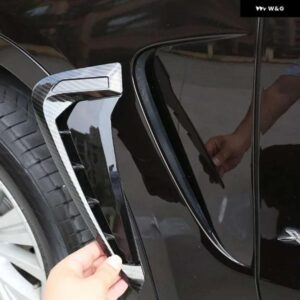 BMW X5 F15 X5M F85 2014-2018 ABS ブラック//カーボン車サメギルサイドフェンダー ベント ステッカー オート