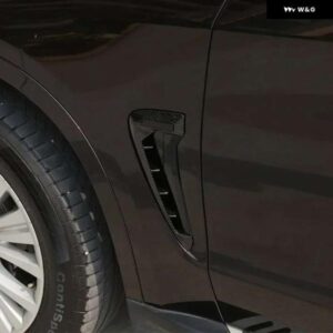 BMW X5 F15 X5M F85 2014-2018 XDRIVE ロゴ M ロゴ ABS /ブラック車シャークギルサイドフェンダー ベント ステッカー カー