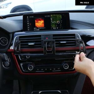BMW 3シリーズ F30 2013-2018 ABS /カーボン制御空調ベントフレーム ステッカー カー