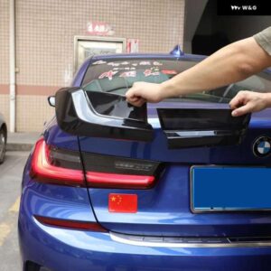 BMW スモーク 3シリーズ G20 19-22 リアランプシェードブレーキインジケーターライトランプ黒ずんだテールランプカバー