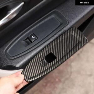BMW ABS カーボン/ 1 2シリーズ F20 F21 F22 F45 F46 14-19 ガラスリフト スイッチパネル フレーム ステッカー カー