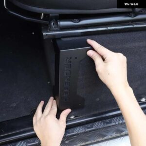 ランドローバー ディフェンダー 110 130 2004-18 ステンレスフロントとリアシート ベース防止コーナーカー