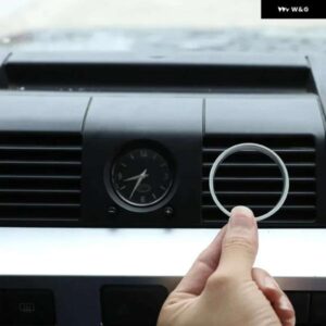 ランドローバー ディフェンダー 2008-2018 合金 ダッシュボード センター時計装飾リング 飾るカー