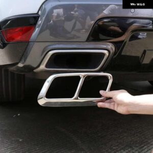 ランドローバー レンジローバースポーツ P400 ステンレステールパイプ サイレントカバー マフラーカバー ステッカー カー