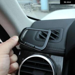 ランドローバー ディスカバリー 4 LR4 レンジローバースポーツ 10-13 ABS ダッシュボード AC ベントソケットフレームトリム ステッカー カー