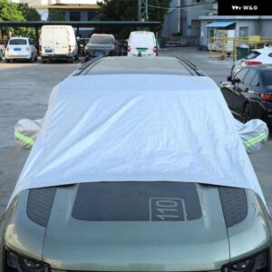 ランドローバー ディフェンス 90 110 2020-2023 フロントガラス 積雪カバー 抗雪フロストアイスシールド ダストプロテクター フロントガラス 積雪カバー