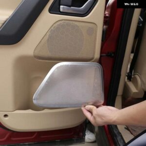 ランドローバー フリーランダー 2 2007-2015 カースタイリング ステンレスドア スピーカー ネットカバー トリム ステッカー カー