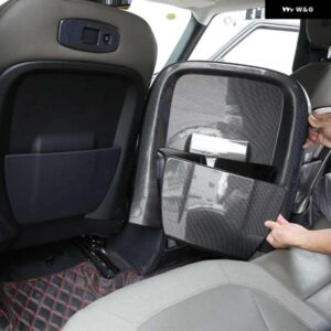 ランドローバー ディフェンダー 90 110 2020-2022 ABS カーボンテクスチャカーシート バックアンチキックパネル カバー ステッカー カー