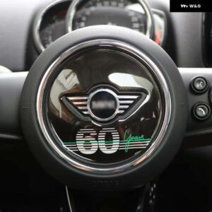 BMW 60 周年記念ステアリング ホイール ステッカー ミニクーパー S JCW F54 F55 F56 F60 クラブマンカーインテリアスタイリング