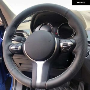 BMW ステアリング ホイール カバー 人工革編組 M2 F87 F80 M3 F82 M4 F12 F13 M5 M6 F85 X5 M F86 X6 F33 F30 M スポーツ