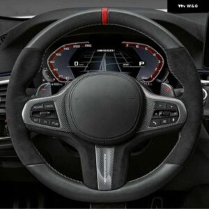 BMW ステアリング ホイール カバー 滑り止め ブラック スエード M スポーツ G30 G31 G32 G20 G21 G11 G12 G14 G15 G16 X3 G01 X4 G02 X5 G05 X7 G07