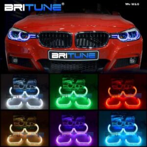 BMW LED エンジェル アイ RGB F10 E90 E87 E93 E60 E91 F30 E92 E82 ヘッドライト DTM スタイル マルチカラー ハロー リング BLUETOOTH 対応