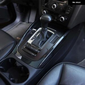 アウディ センターコンソール アーム レスト ギアシフトフレーム装飾カバー トリム Q5 2010-2017 ABS カースタイリング インテリア