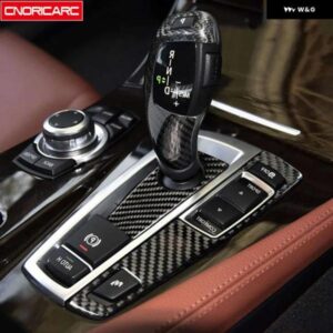 BMW カーボンセンターコンソール ギアシフトパネル 装飾カバー トリム F10 F18 F07 F25 F26 RHD カースタイリング インテリア