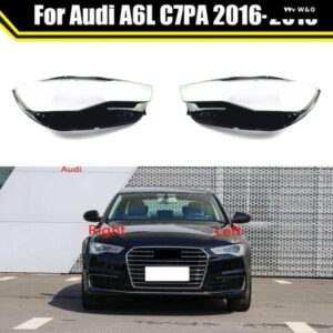 アウディ フロントヘッドランプライトハウジングケース クリアランプシェル ヘッドライト レンズ カバー A6 A6L C7PA 2016 2017 2018