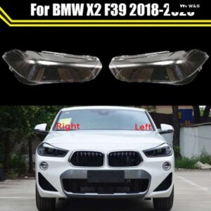 BMW クリアフロントヘッドランプケース キャップ X2 F39 2018 2019 2020 自動 ヘッドライト カバー 自動ランプレンズ シェル