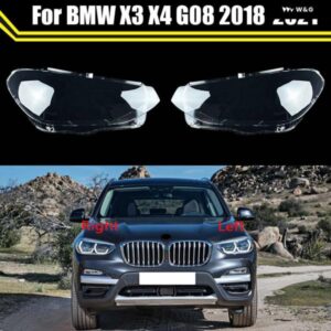 BMW フロントヘッドランプキャップ X3 X4 G08 2018-21 ガラス ヘッドライト カバー 自動車ケース ランプレンズ シェル