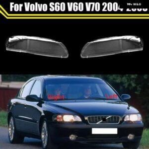 ヘッドライト ガラスレンズ カバー VOLVOS60 V60 V70 2004-2008 クリアランプシェードシェルランプカバー オートライトハウジングランプキャップ