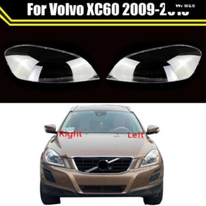 ボルボ XC60 2009 2013 クリアランプシェードヘッドランプカバー ランプシェード ヘッドライト シェルカバー レンズ プレキシガラスライトキャップ
