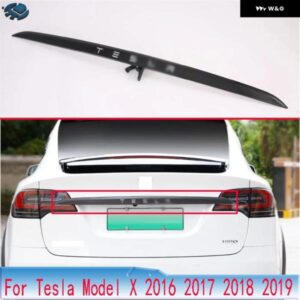 テスラ モデル X 2016-2022 2018 2019 カー カーボンスタイルリアブーツドア トランク リッドカバー トリム テールゲート ガー