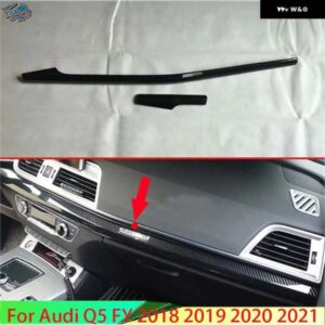 アウディ Q5 2018-21 装飾 カーボンスタイル センターコンソール インテリア インパネ トリム 周り
