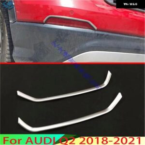 アウディ Q2 2018-21 カースタイリングリアテールフォグリフレクターライト プ ストリップ カバー トリム ABS