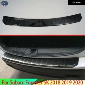 スバル フォレスター SK 2018-2024 ステンレス ブラックチタンリアバンパー 窓枠外側 トランク 装飾