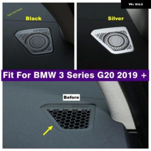 BMW LHD ダッシュボード ステレオスピーカー オーディオ サウンドスピーカー 装飾 カバー トリム 3シリーズ G20 2019 - 2024 インテリア