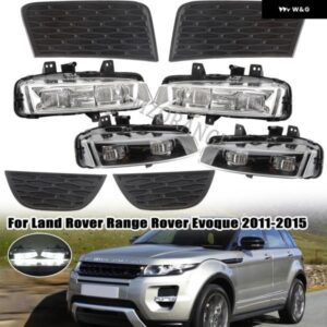 ランドローバー LED フォグランプ ヘッドライト レンジローバー イヴォーク 2011 2012 2013-2015 フォグランプ カバー グリル ベゼル アセンブリ