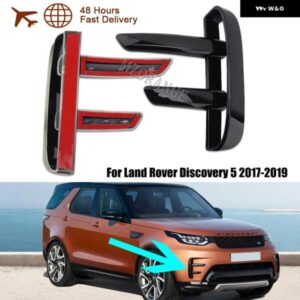 ランドローバー ディスカバリー 5 2017-2019 フォグライト カバー フロントバンパー フォグランプ トリム ブラックカースタイリングベント リム LR082889