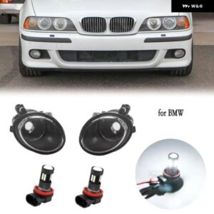 BMW フォグライト ヘッドライト E39 M5 フォグランプ E46 M3 LED フォグランプ クリアレンズ駆動フロントバンパー ヘッドライト