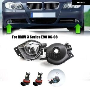 BMW フロントバンパー フォグランプ 3シリーズ E90 E91 セダン 325 328 335 2006-2008 LED ハロゲン ヘッドライト ドライビングランプ