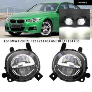 BMW 2X フォグランプ ヘッドライト F30 F31 F20 F22 F35 LCI 2012-2018 LED DRL ドライビングランプ フォグランプ 1ペア 63177315559