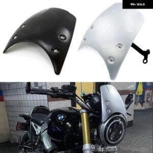 BMW オートバイ フロントガラス R NINET NINET RNINE T 9 T レーサーピュアアーバンスクランブラー 2014-2022 アルミウインドディフレクター フロントガラス