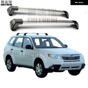 スバル 2個 フォレスター 5 ドア SUV 2008 - 2012 固定点 合金ベルトロック LED シューティング CORSS ラック
