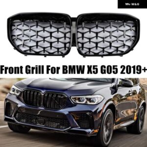 BMW フロントキドニー バンパー グリルダイヤモンドスタースタイルグリル X5 G05 2019-22 レーシング グリル交換スタイリング