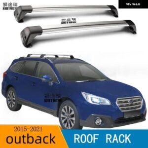 スバル アウトバック BS 2015-2021 車ハゲセクションミュートセクションクロスバーロードバー合金ルーフボックス