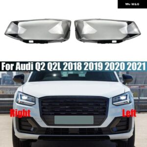 アウディ Q2 Q2L 2018-21 ヘッドランプ クリアカバー ランプシェード ヘッドライト シェルレンズプレキシガラスカー