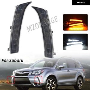 スバル フォグランプ DRL ウィンカーランプ デイタイム ランニングライト フォレスター 2013-2018 LED フォグランプ DRL ヘ
