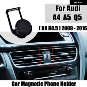 アウディ 電話ホルダー A4 A5 Q5 B8 B8.5 2009-2016 エアベント マウントマグネットブラケット 360 回転式サポート モバイル GPS