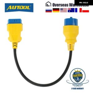 BMW 40CM OBD2 延長ケーブル コネクタ 20PIN に 16PIN OBD2 アダプタワイヤー ナイロン OBDII オスメス延長コード