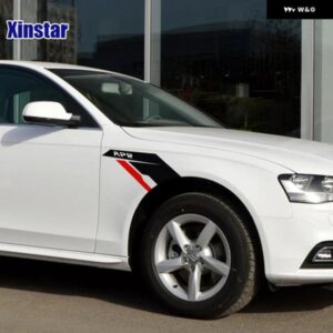 アウディ 2個 APR カー フェンダー ステッカー フォルクスワーゲン RLINE ゴルフ GTI シロッコ SLINE TT A4 A6